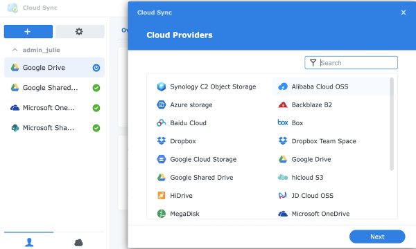 Synology Cloud Sync