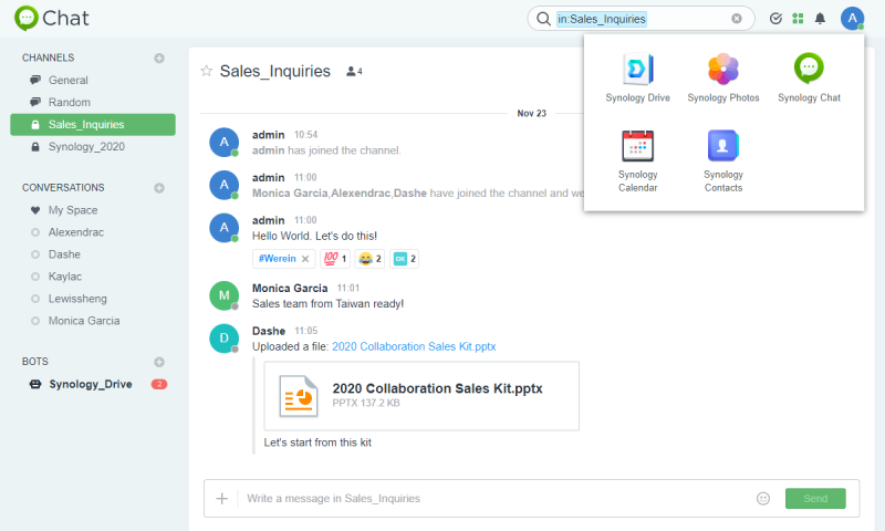 synology chat